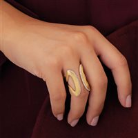 Anello Nanis Donna Libera in Oro giallo Diamante 0.23 Ct AS3-604 - AS3-604